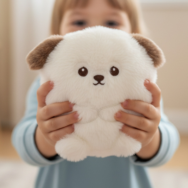 Plush-covered hot water bottles for kids and home comfort